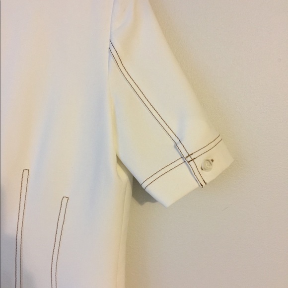 VERONICA BEARD Mikel Contrast Stitch Mini Dress - Picture 8 of 8